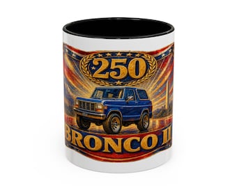 Blauwe Ford Bronco II Verscheidenheid Accent Koffiemok | Patriotic 250-collectie