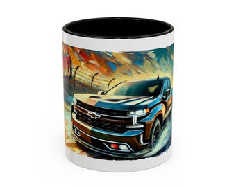 Koffiemok met Chevrolet Silverado Accent-print (11, 15 oz)