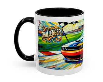 Dodge Challenger Lovers Accent Coffee Mug (11, 15oz)
