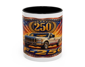 Oxford witte Ford F-250 verscheiden accent koffiemok | Patriotic 250-collectie