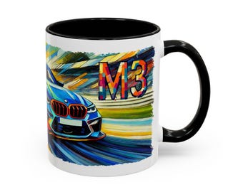 BMW M3 Lovers Accent Coffee Mug (11, 15oz)