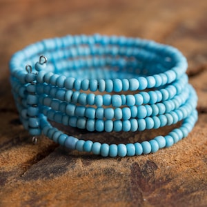 Vintage Turquoise Multi strand Cuff Bracelet