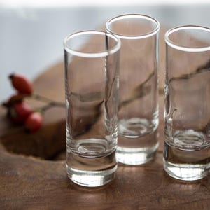 Set of 3 Antique Calvados Glasses Rare French Bistro Aperirif Thick Glass Collectible Art Deco Handblown Barware