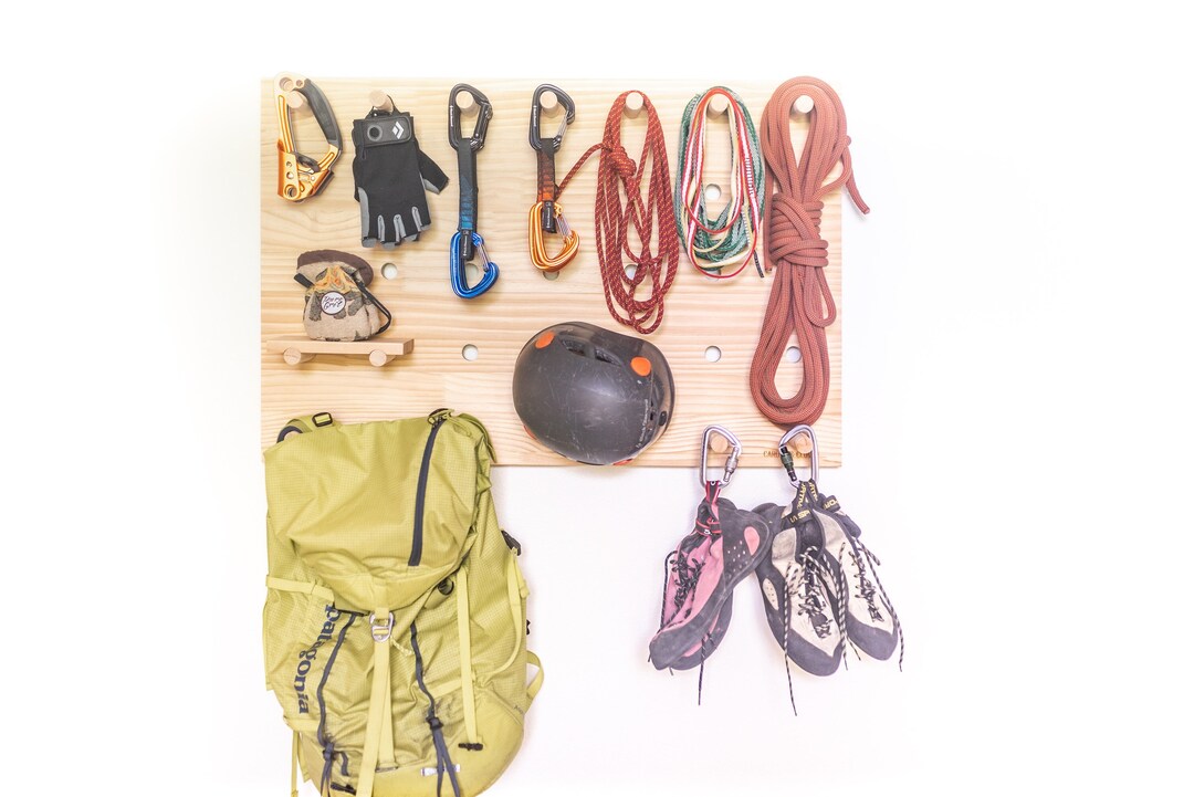 Wooden Pegboard Rock Climbing Wall Shelf Pegboard Shelves Etsy