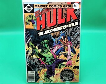 The Incredible Hulk #214 Marvel Primera aparición en la portada de The Jack of Hearts