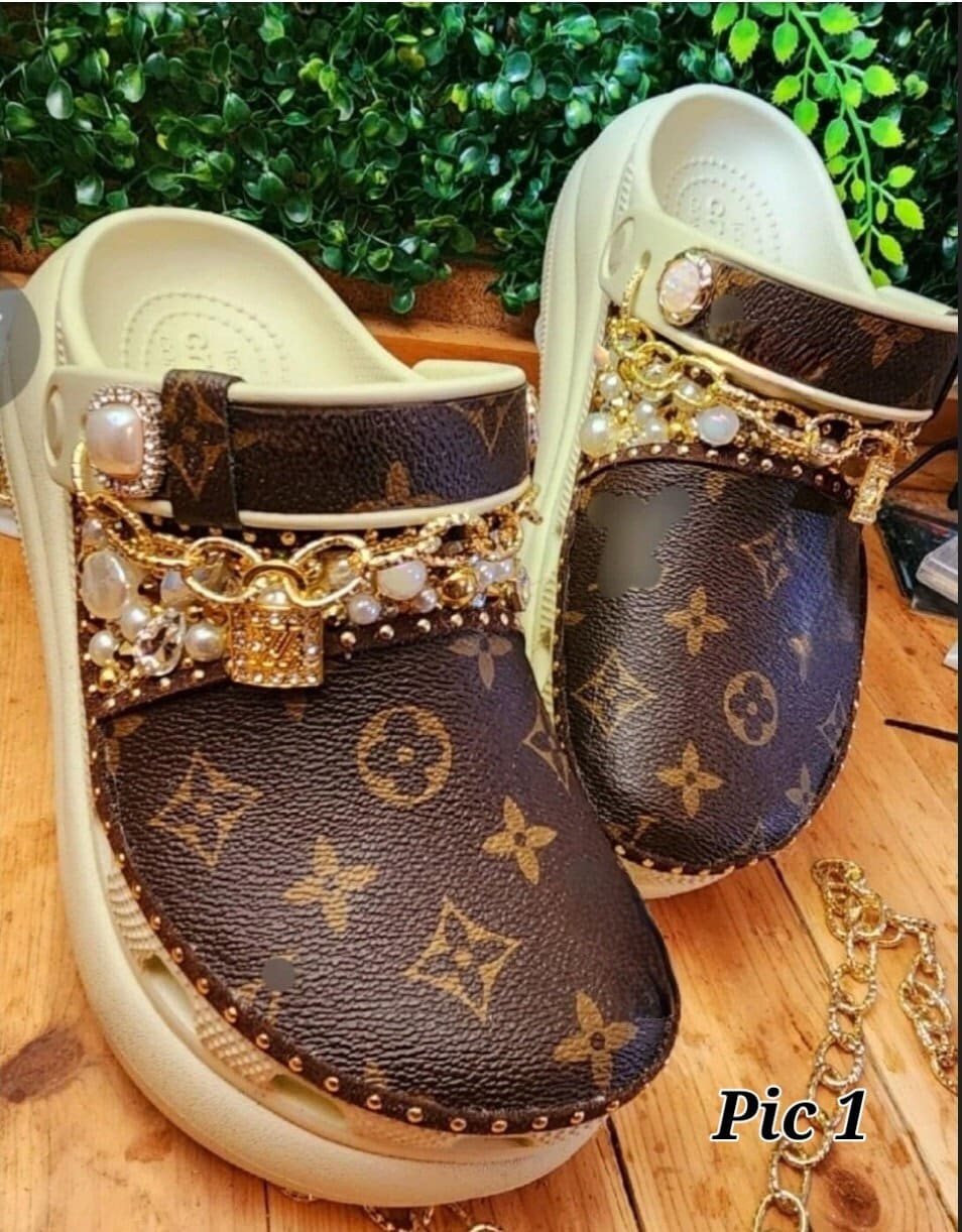 20 Pcs Silver Shoe Charms for Crocs Bling Crown Shirt Chain Set 63113
