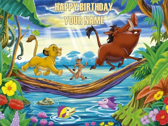 The Lion King Edible Cake Topper Etsy