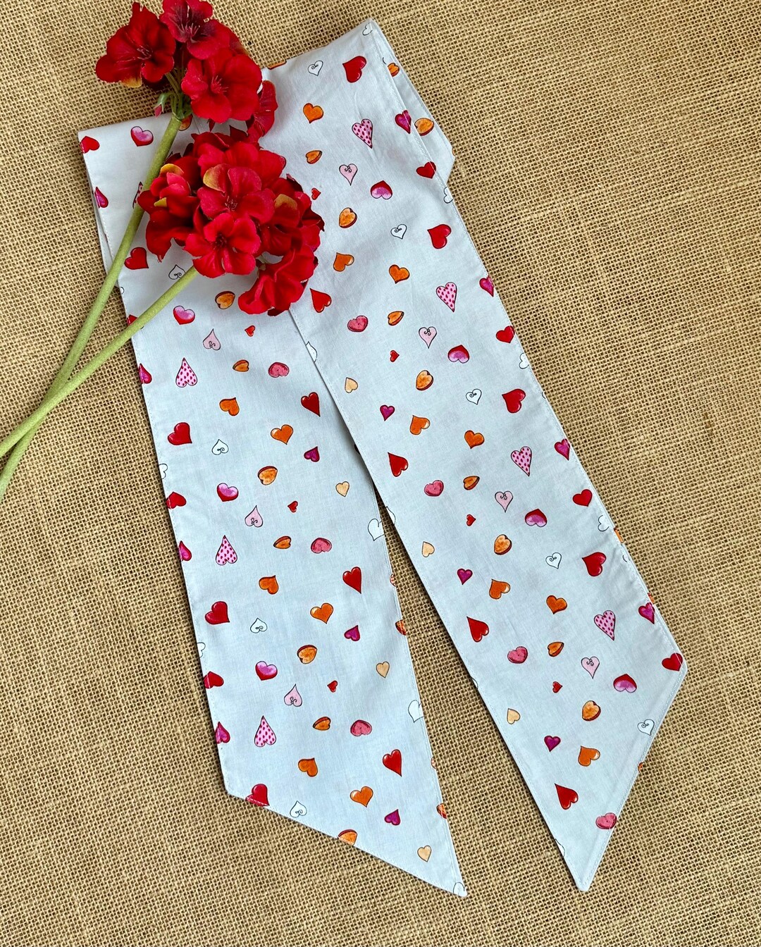 Personalized Valentine's Day Wreath Sash: Embroidered Cotton Door ...