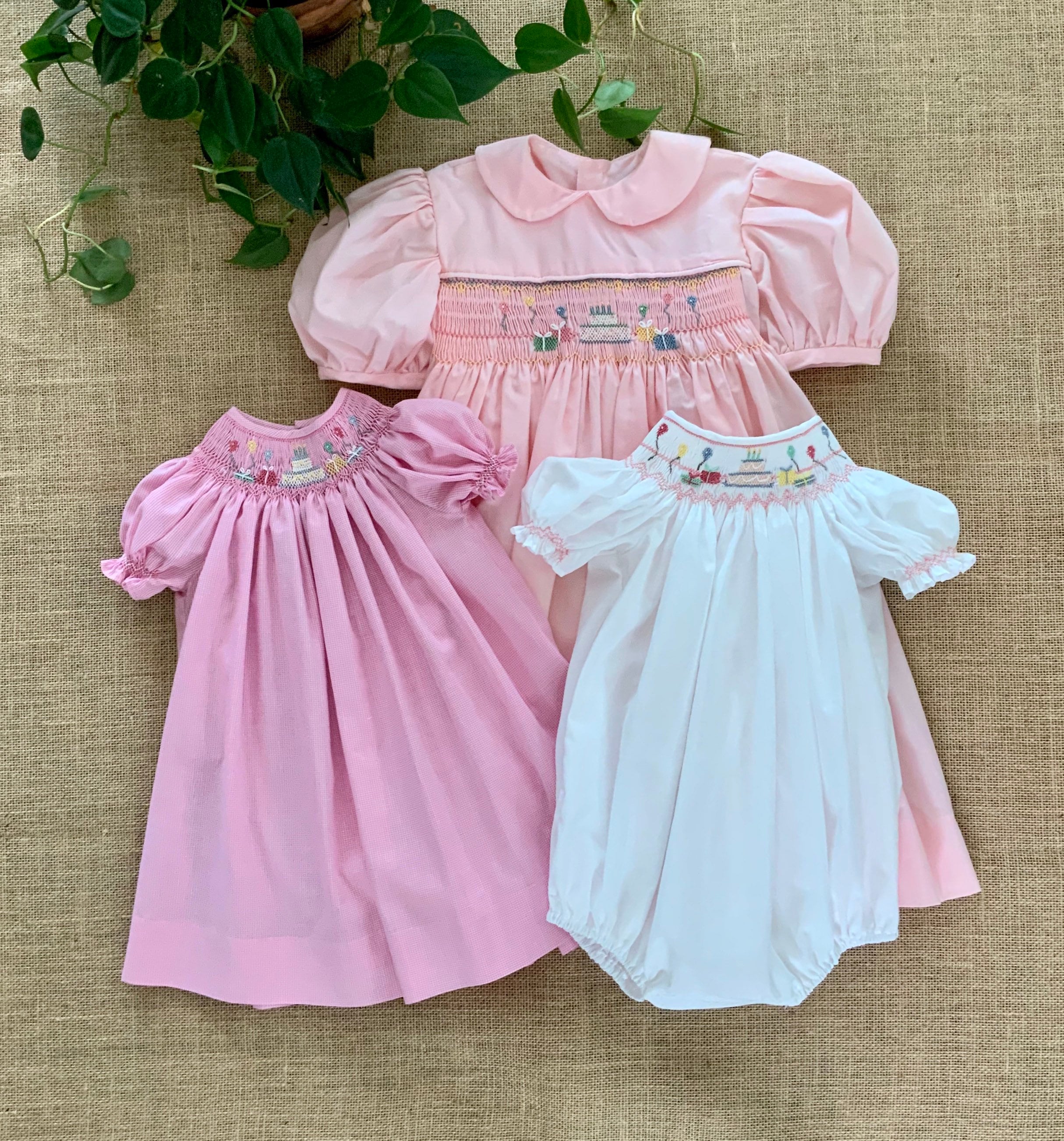 smocked birthday bubble