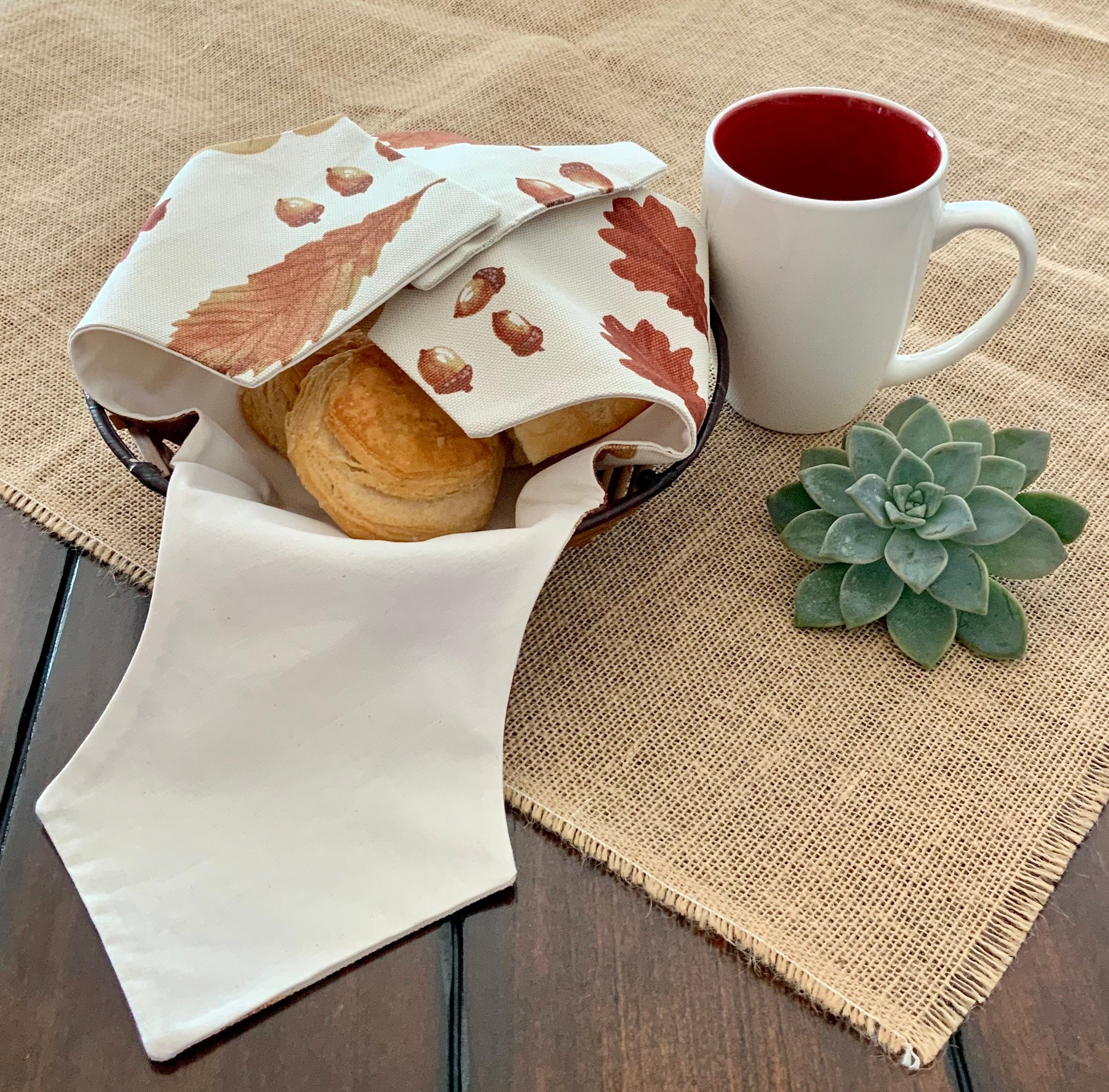 Custom Bread basket liner Etsy