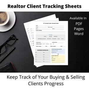 Sales Tracker Transaction Planner & Closing Organizer Client Management