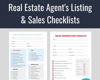 Transaction Tracker Real Estate Planner Real Estate Listing Sales Tracker Printable To Do List Realtor Work List