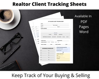 Sales Tracker Transaction Planner & Closing Organizer Client Management
