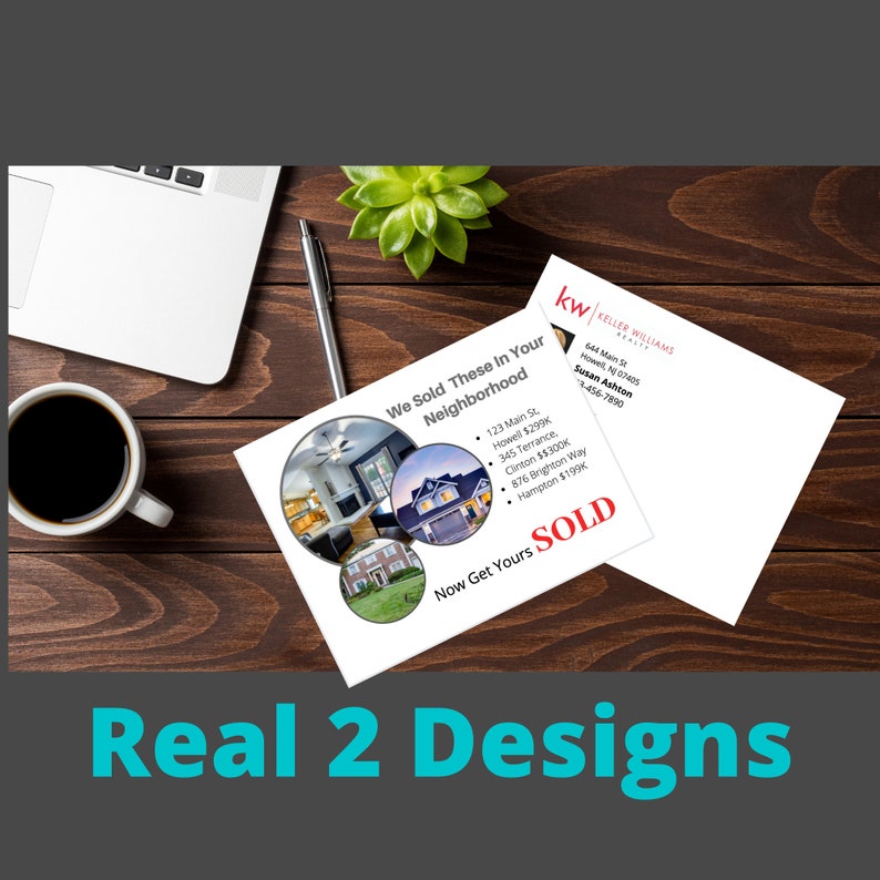 Realtor Postcard Real Estate Agent Marketing 2-Sided | Etsy