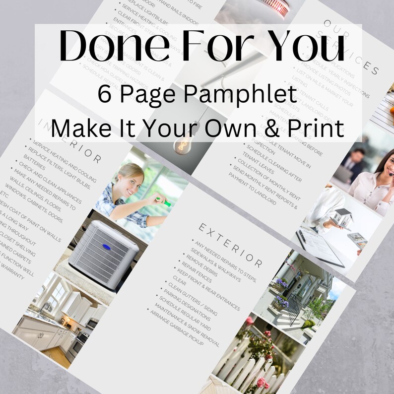 Rental Property Checklist Brochure: Editable Template (Canva) image 8