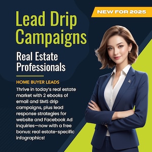 Real Estate Email Lead Drip Campaigns Bundle Realtor Emails Drip Campaigns Customizable Cut & Paste