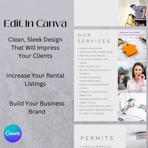 Rental Property Checklist Brochure: Editable Template (Canva) image 3