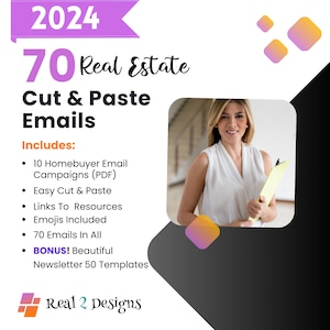 Email Marketing Real Estate Agent Marketing Drip Campaign Bundle Home Buyer Emails Real Estate Selling Agent Emails