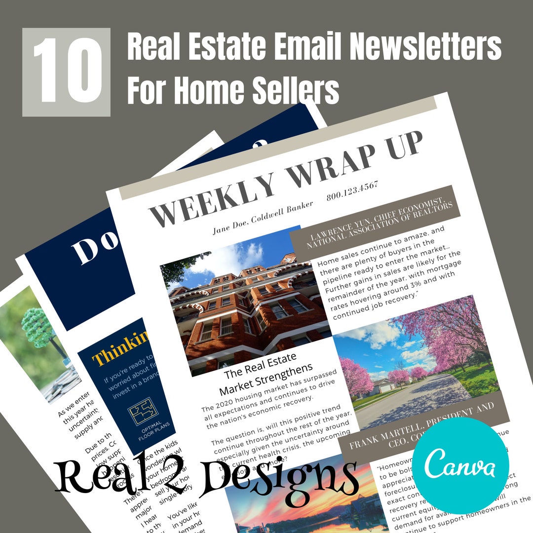 Real Estate Marketing Real Estate Agent Newsletter Realtor Marketing