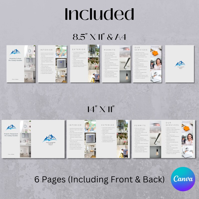 Rental Property Checklist Brochure: Editable Template (Canva) image 5