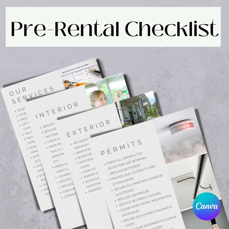 Rental Property Checklist Brochure: Editable Template (Canva) image 4
