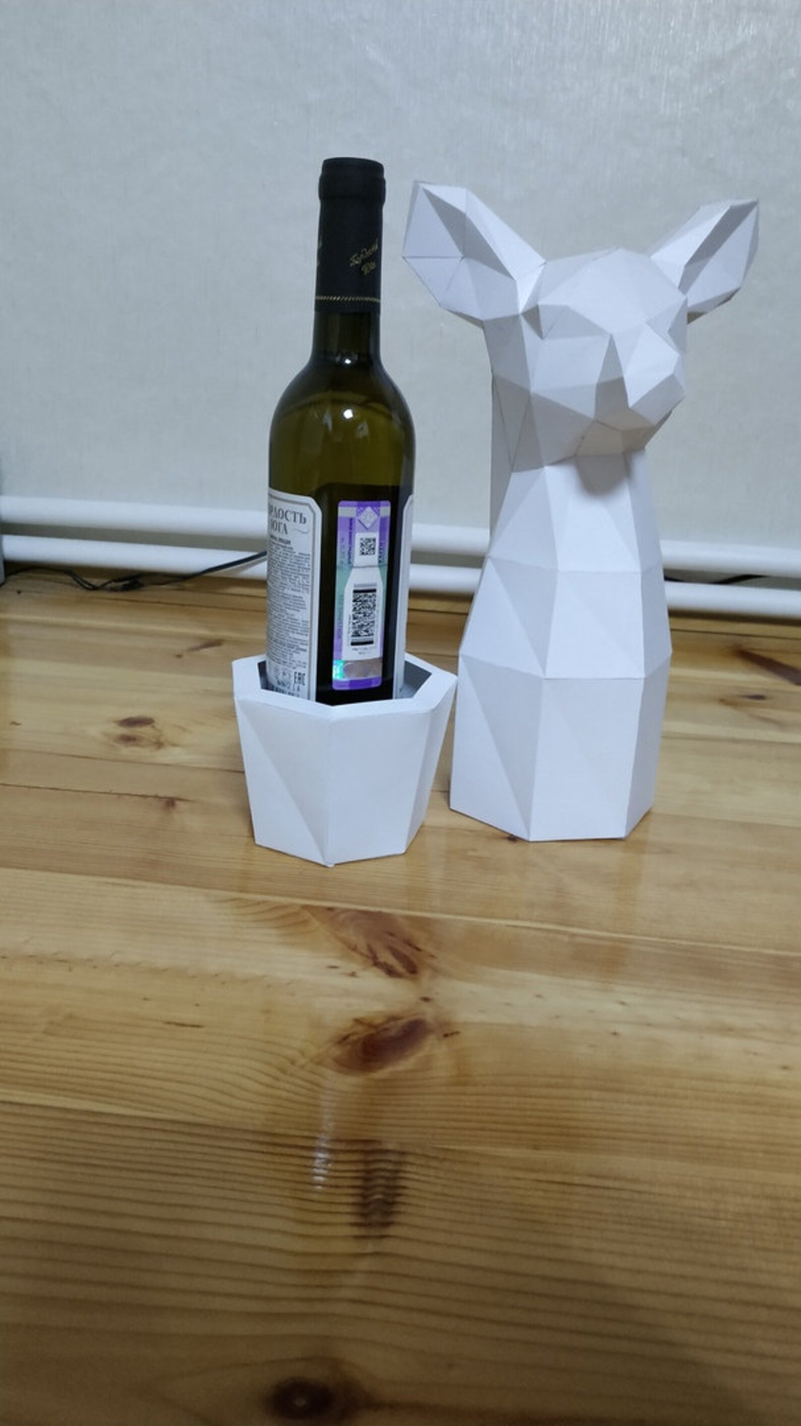 Bottle Safe, Low Poly, Papercraft, PDF Template, Polygonal Model - Etsy