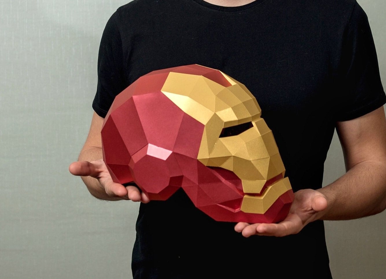 Iron Man Helmet Low Poly Papercraft PDF Template Paper Etsy Canada Iron Man Helmet Low Poly Papercraft PDF Template Paper Etsy Canada