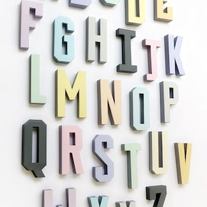 Russian alphabet Low poly Papercraft DIY Template