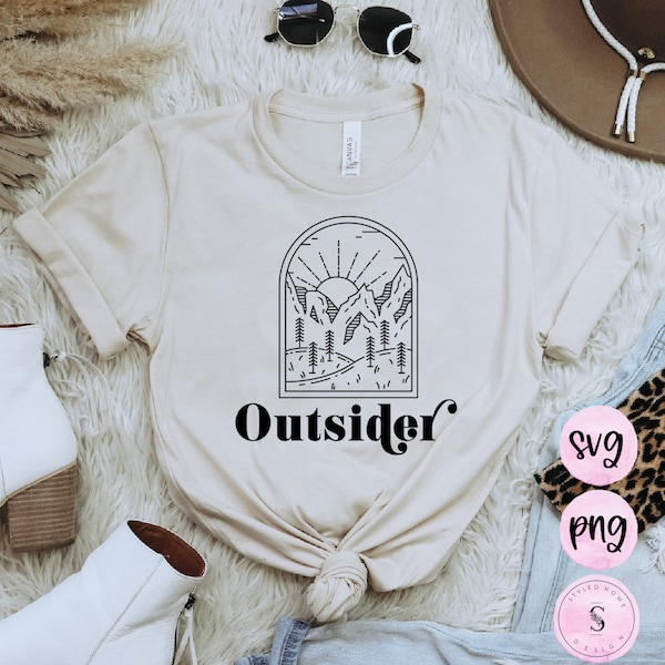 Outsider Svg, Desert Dweller Sunshine Dreamer Retro Mama Shirts Bundle SVG Cut File DXF Printable PNG Silhouette CricutSublimation