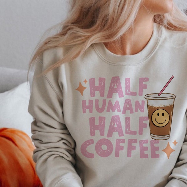 Half Human Half Coffee Sublimation Design, Mama Needs Coffee png, Motherhood Printable PNG Silhouette, Cricut, Sublimation