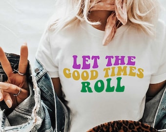 Let the Good Times Roll Mardi Gras Svg, Sublimation, Throw Me Something Mister,  Retro, SVG Cut File, PNG Cricut Sublimation