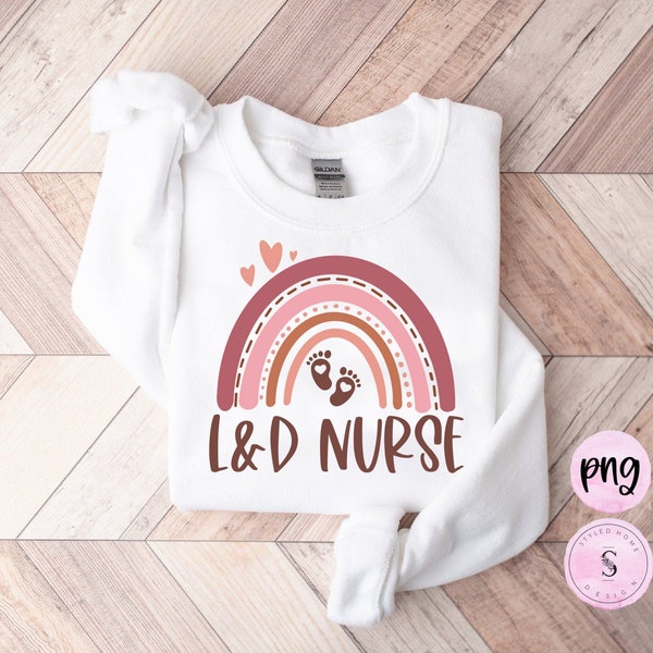 Labor and Delivery Nurse Doctor Pregnant Matching Mothers Day Sunny Days Boho Vintage Spring Summer Printable PNG Cricut Sublimation