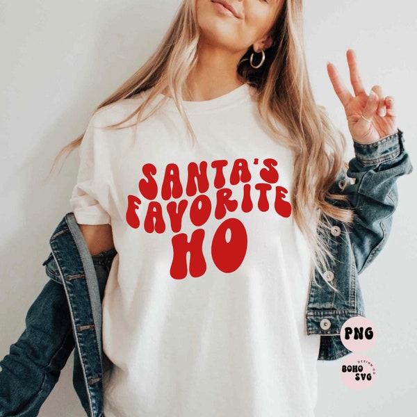 Santa's Favorite HO png - Sublimation design - Sublimation design download - DTG printing - Christmas t-shirts - Christmas PNG