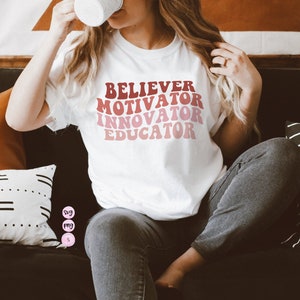 Believer Motivator Erzieher, Lehrer SVG, Lehrer Wertschätzung Geschenk Lehrer druckbar PNG Silhouette Cricut Sublimation Design