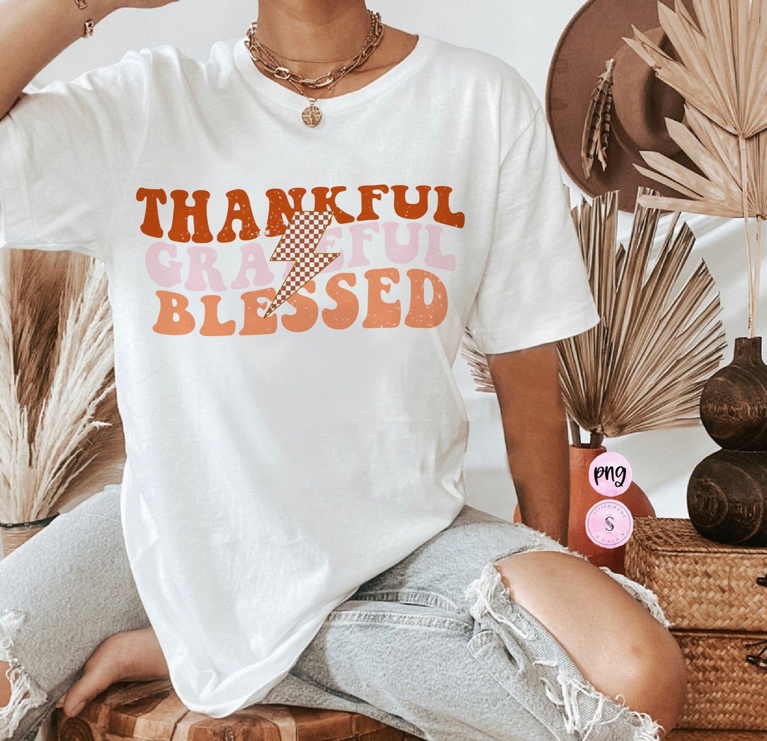 Thankful Grateful Blessed Png Fall Vibes Png Spooky Vibes - Etsy