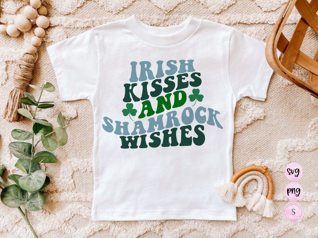 Irish Kisses Shamrock Svg, Lucky Mini, Retro Rainbow St. Patricks Day ...