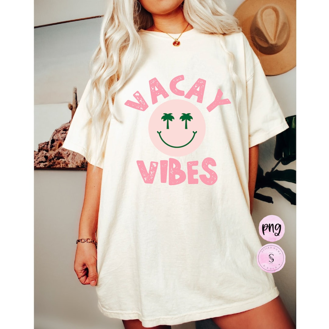 Vacay Sublimation PNG - Retro Vacation Shirt Png, Groovy Summer Design ...