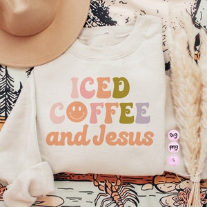 Iced coffee and jesus svg, Mama Needs Coffee Svg, Mama, Mom Svg, Retro SVG Cut File Printable PNG Silhouette Cricut Sublimation