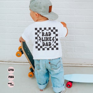 Rad Like Dad PNG-Junge Sublimation Digitales Design Download-Skateboard-Png, Blitz-Png, kleine Jungen-Designs, Retro-Jungen-Png-Design