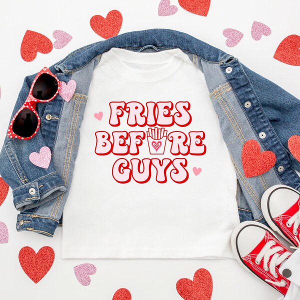 Fries Before Guys, Loved Mama Loved Mini, Retro Valentine's Day, Matching, Printable PNG, Groovy Valentine, 70's PNG Cricut Sublimation