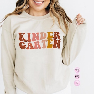 Kindergarten Teacher, Teacher Shirt, Back to School SVG, Teacher Appreciation Gift Teacher Printable PNG Cricut Sublimation Design