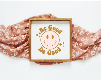 Wees goed Doe goede regenboog moederdag zonnige dagen Boho Vintage lente zomer SVG afdrukbare PNG Cricut sublimatie