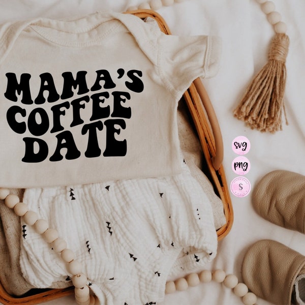 Mama's Kaffee Datum svg, Mama Braucht Kaffee svg, Mama Leben, Mama Bär, Mom svg, Retro SVG Cut File druckbare PNG Silhouette Cricut Sublimation