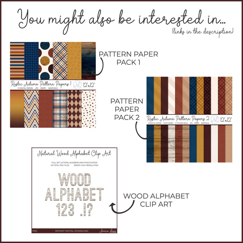 Wood Alphabet Clip Art in 4 Colors PNG Wooden Textured - Etsy Australia
