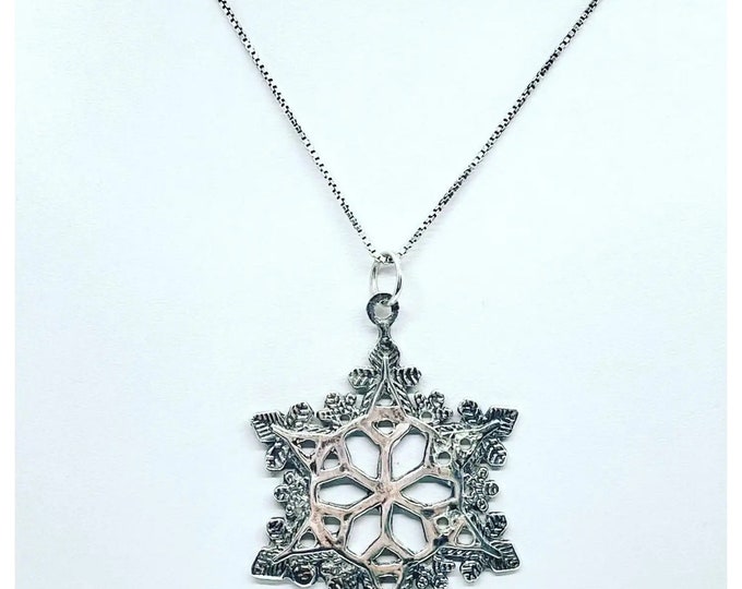 Victorian Sterling Silver Six Point Star Snowflake Antique Vintage ...