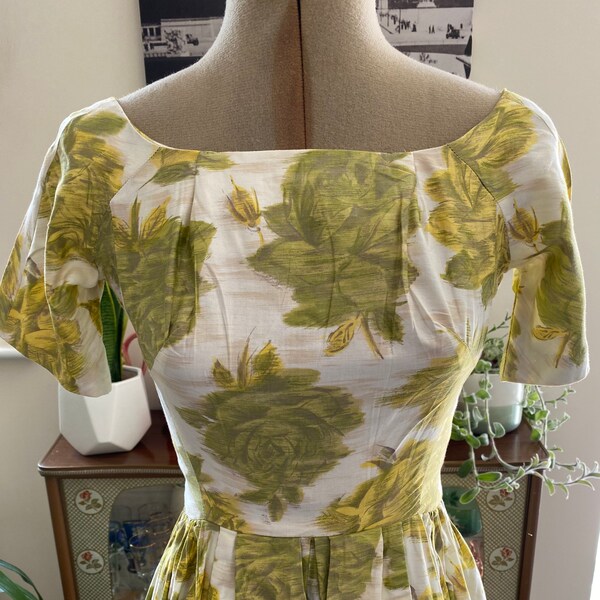 Vintage Boat Print Dress