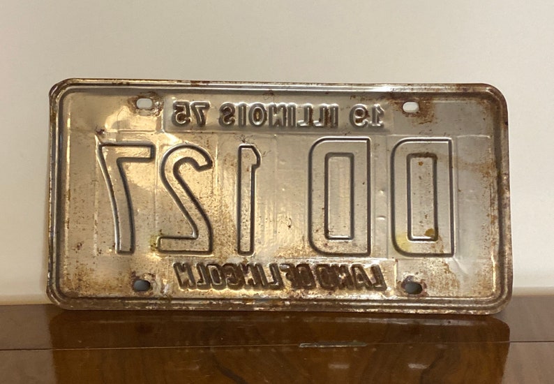 Vintage Original American Number Plate Licence Plate