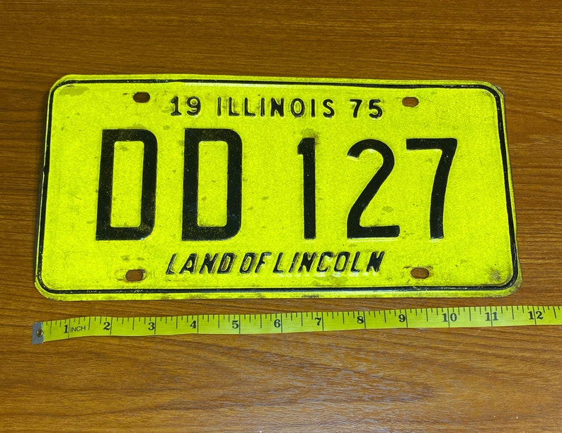 Vintage Original American Number Plate Licence Plate