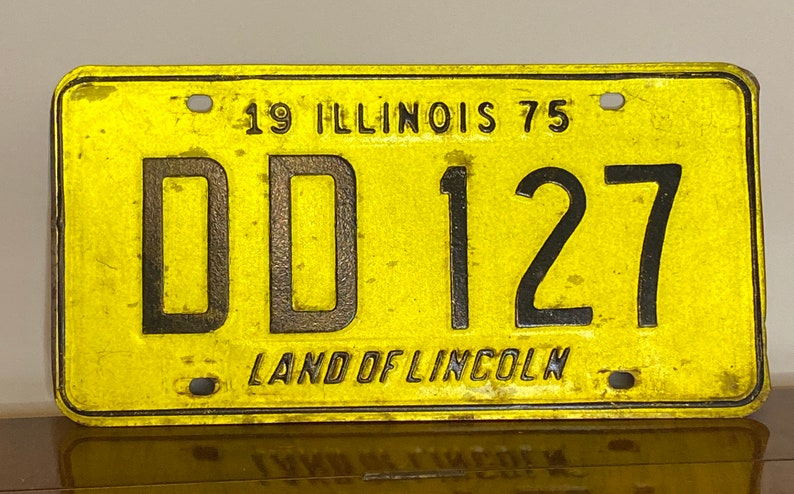 Vintage Original American Number Plate Licence Plate