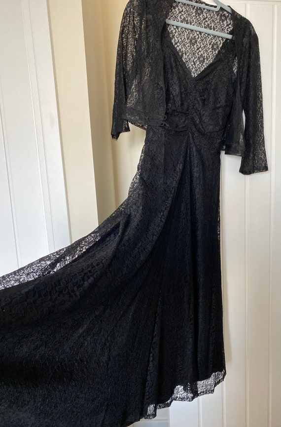 Stunning 1940s Lace Dress and Matching Jacket